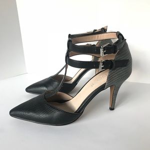ALDO Two-tone Double T-strap Heels